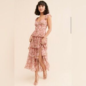 ASTR Flutter Sleeve Midsummer Dress